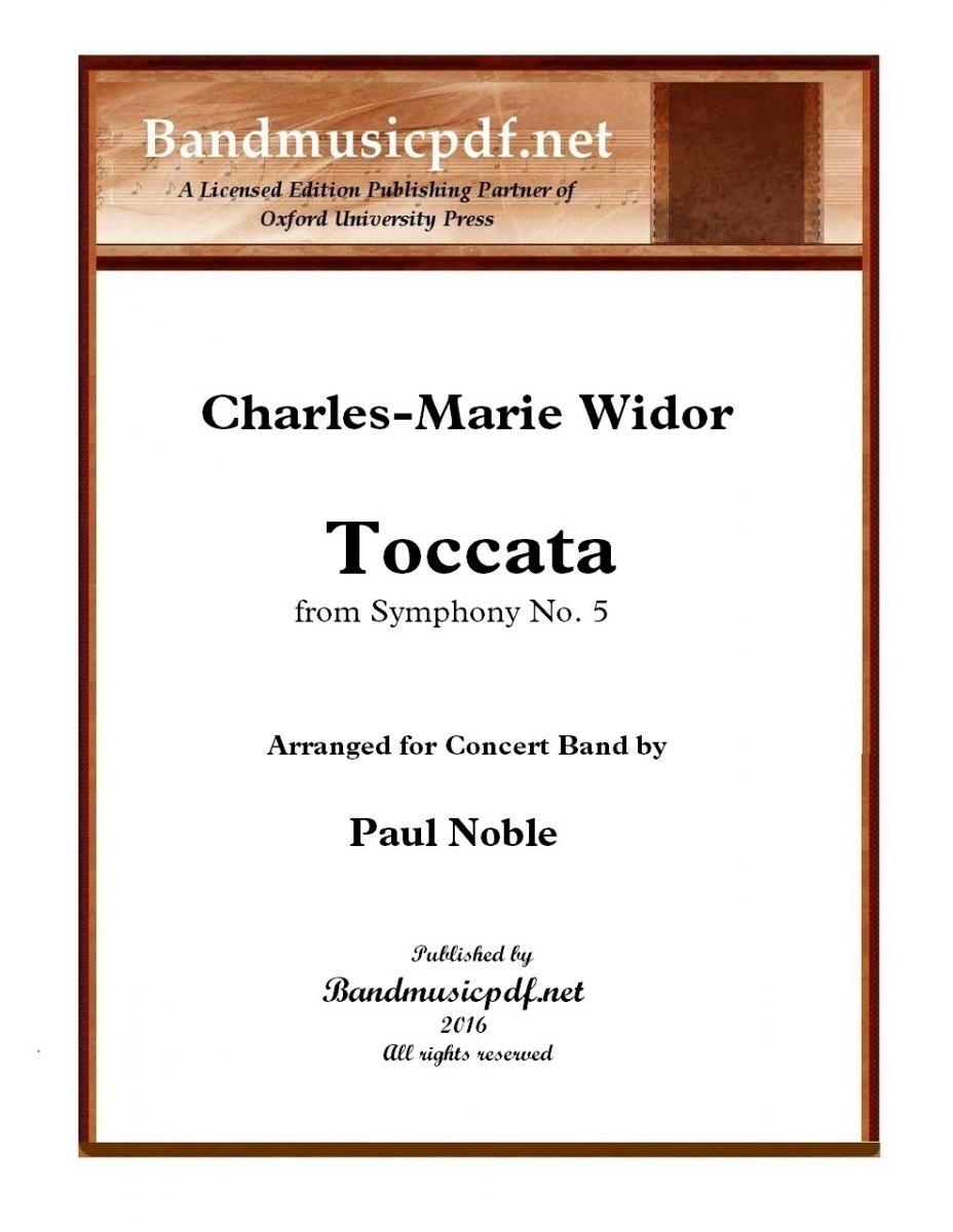 Toccata from Symphony #5 - click here Toccata from Symphony #5 - click here