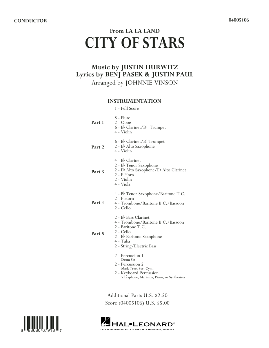 City of Stars (from 'La La Land') - click here