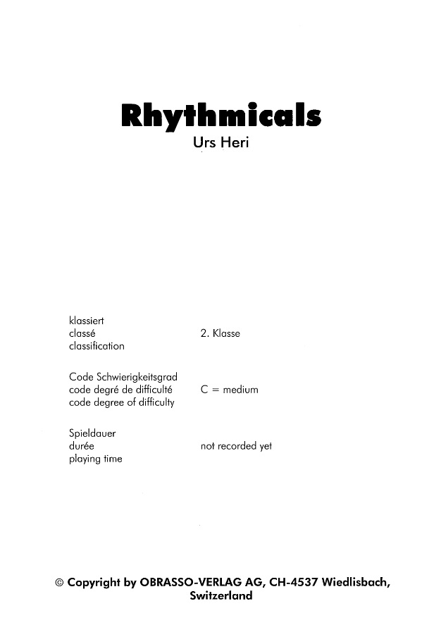 Rhythmicals - click here