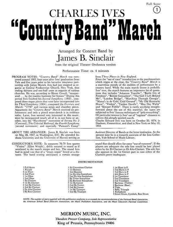 Country Band March - click here
