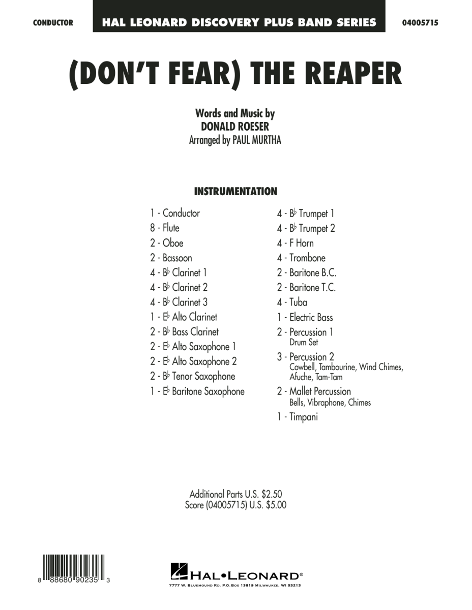 (Don't Fear) The Reaper - click here