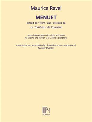 Menuet (extrait du Tombeau de Couperin) - click here