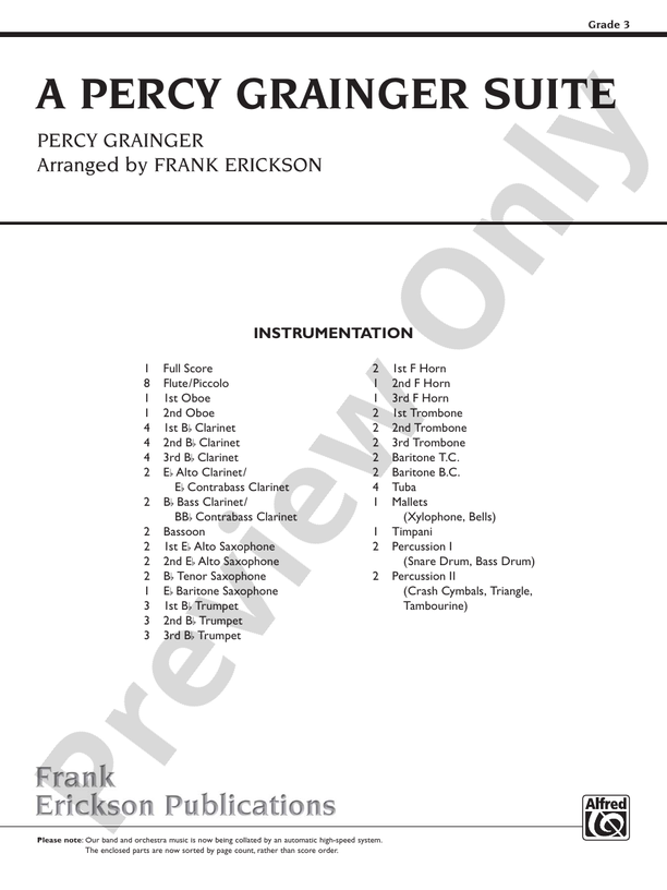 A Percy Grainger Suite - click here