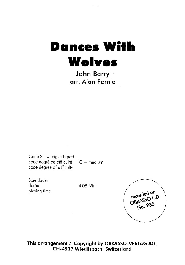 Dances with Wolves (John Dubar Theme) - click here