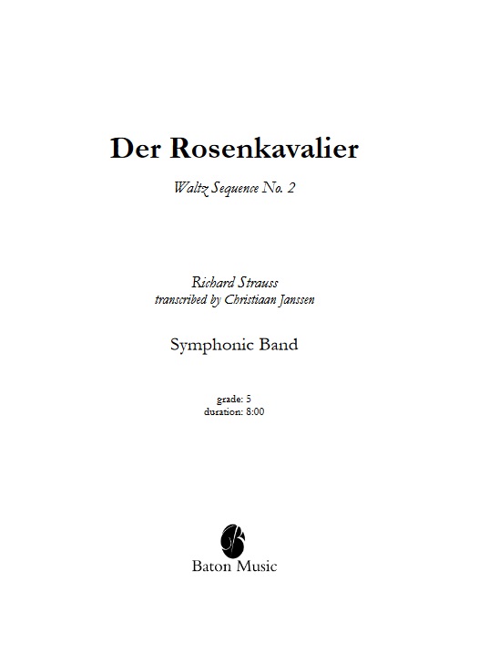 Rosenkavalier, Der (Waltz Sequence #2) - click here