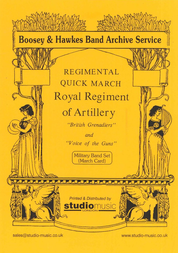 Quick March Royal Artillery Band Set (British Grenadiers and Voice of The Guns) - click here