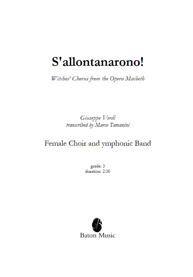 S'allontanarono (Witches' Chorus from the Opera Macbeth) - click here