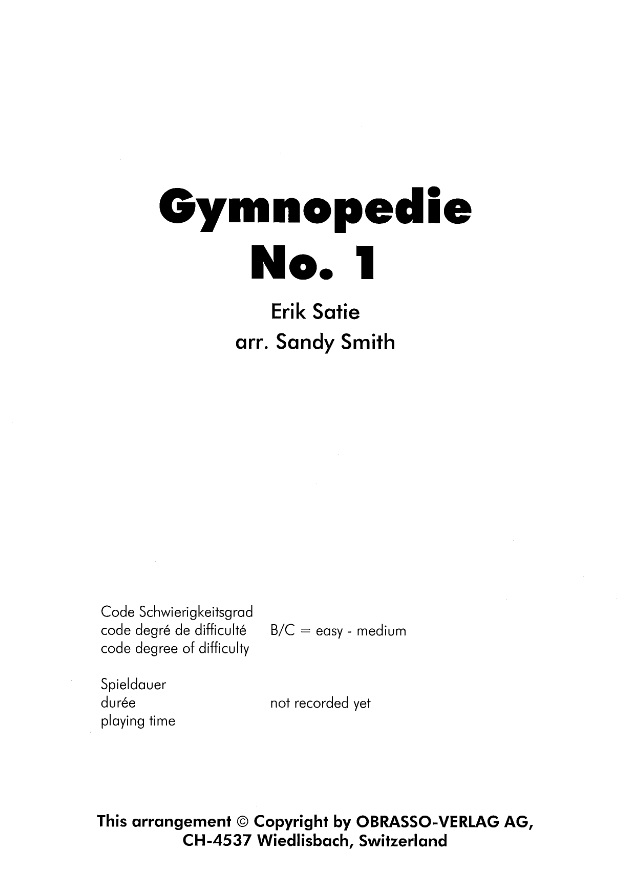 Gymnopedie #1 - click here