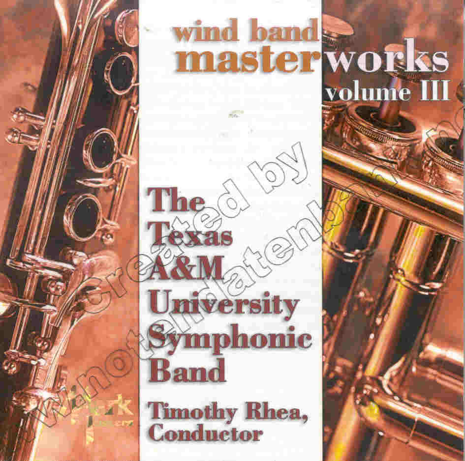 Wind Band Masterworks #3 - click here