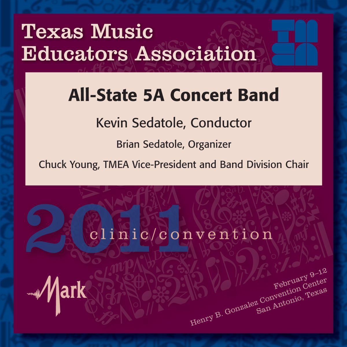2011 Texas Music Educators Association: All-State 5A Concert Band - click here