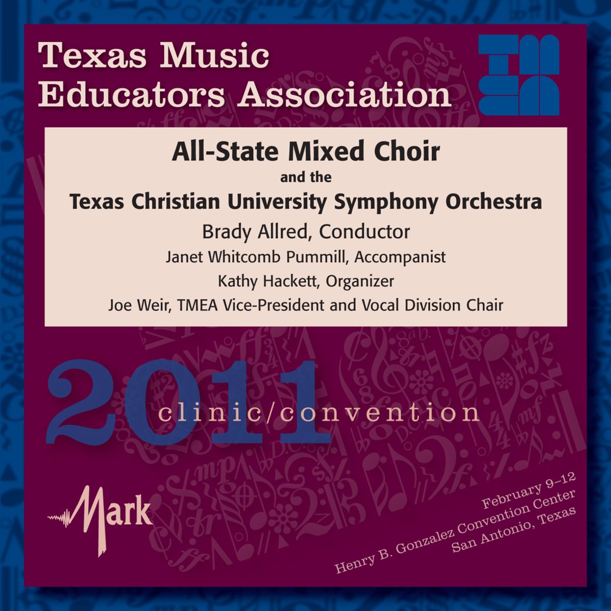 2011 Texas Music Educators Association: All-State Mixed Choir - click here