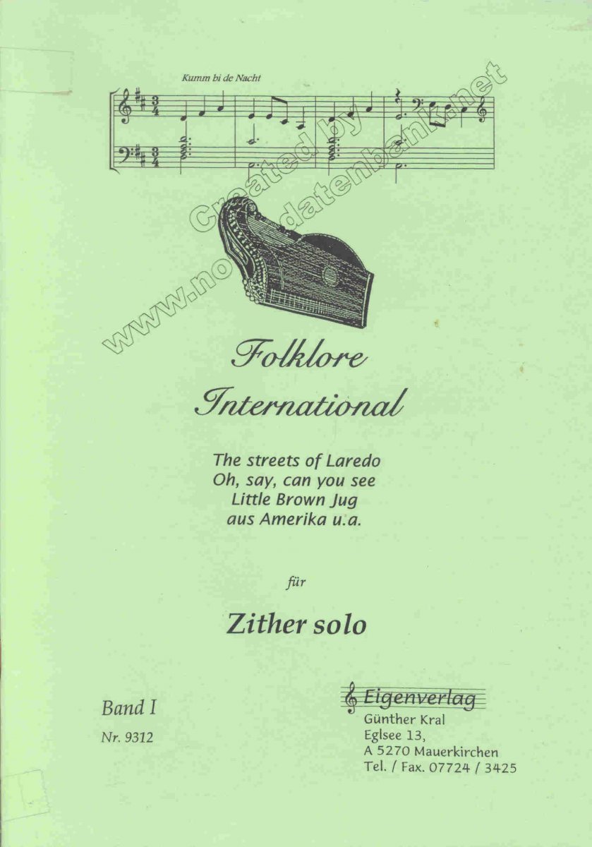 Folklore International #1 f�r Zither - click here