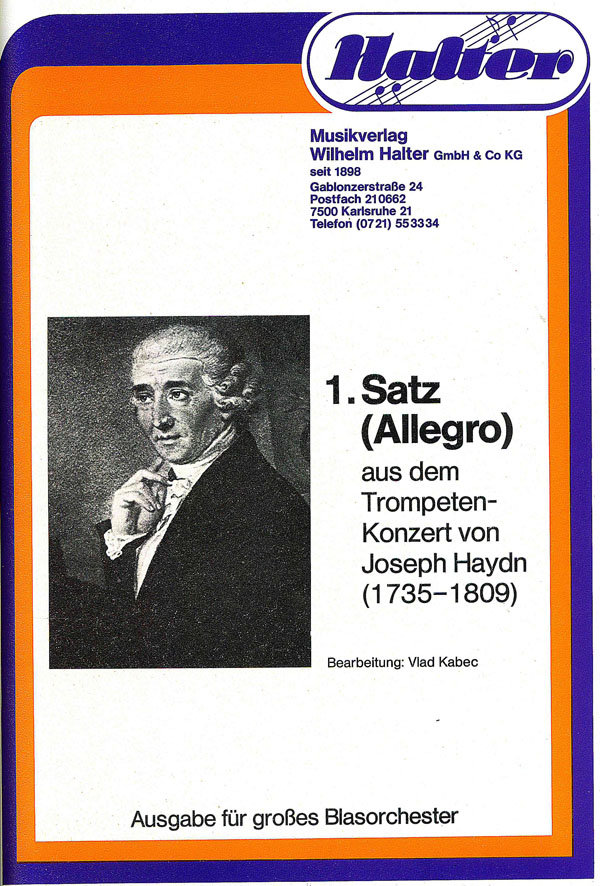 1. Satz 'Allegro' aus dem Trompetenkonzert - click for larger image