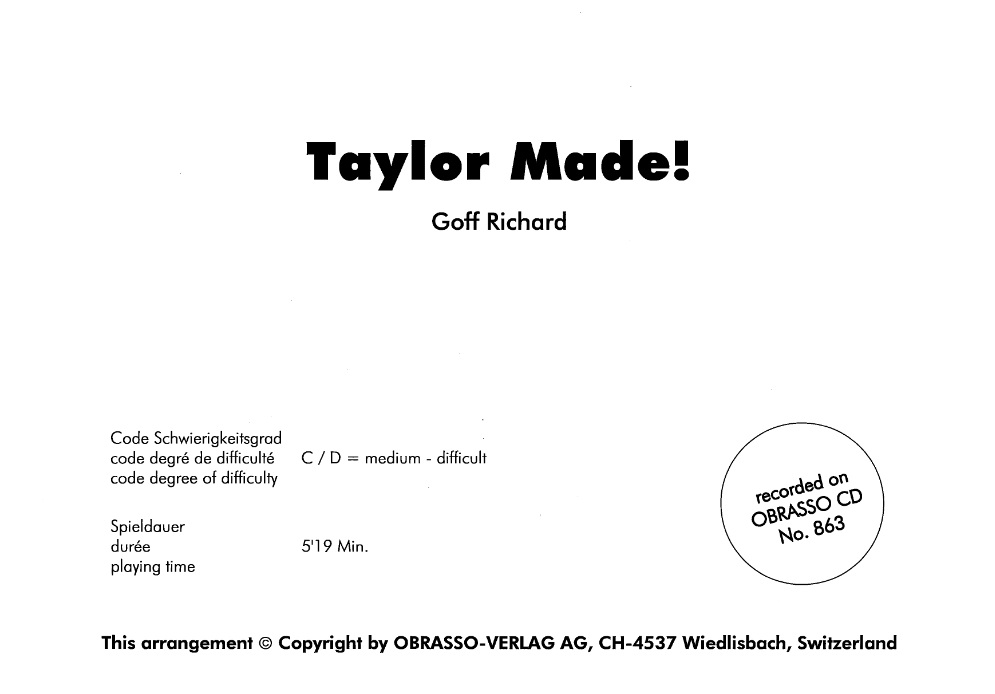 Taylor Made - click here