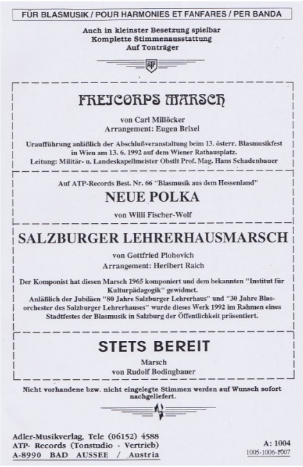 Salzburger Lehrerhausmarsch - click here