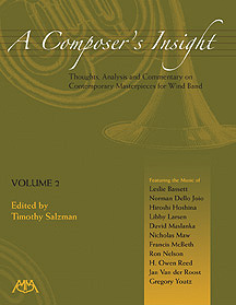 A Composer's Insight #2: Thoughts, Analysis and Commentary on Contemporary Masterpieces for Wind Band - click here