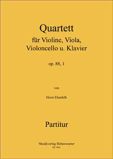 1. Klavierquartett fr Violine, Viola, Violoncello und Klavier - click here