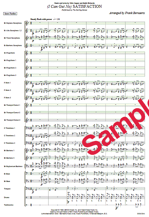 (I Can Get No) Satisfaction [sic] - Sample sheet music