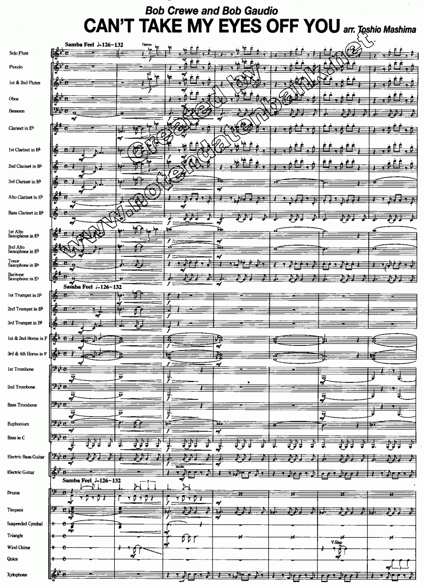 Musicainfo Net Details Can T Take My Eyes Off You