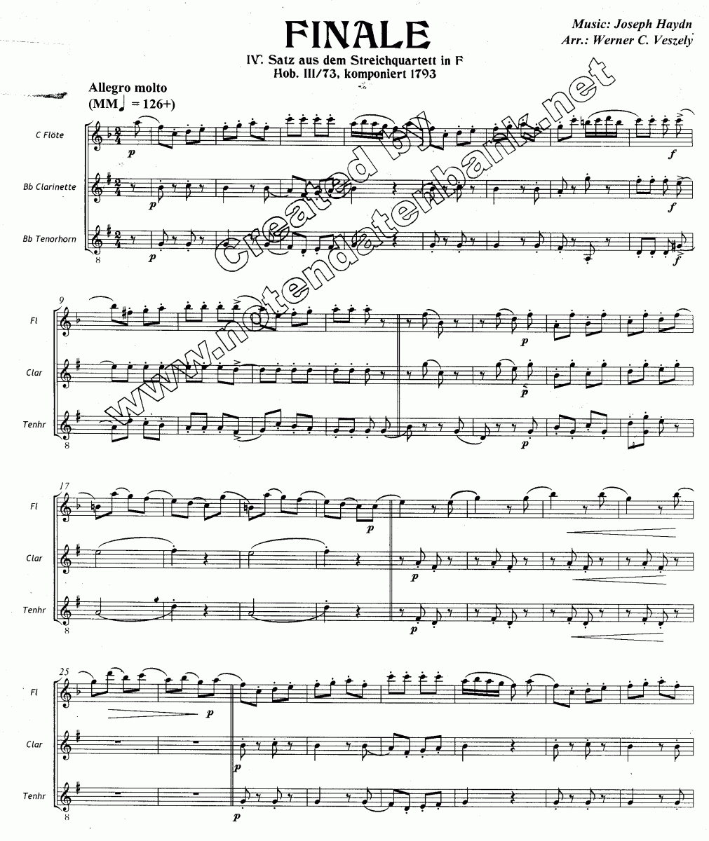 Allegro - Sample sheet music