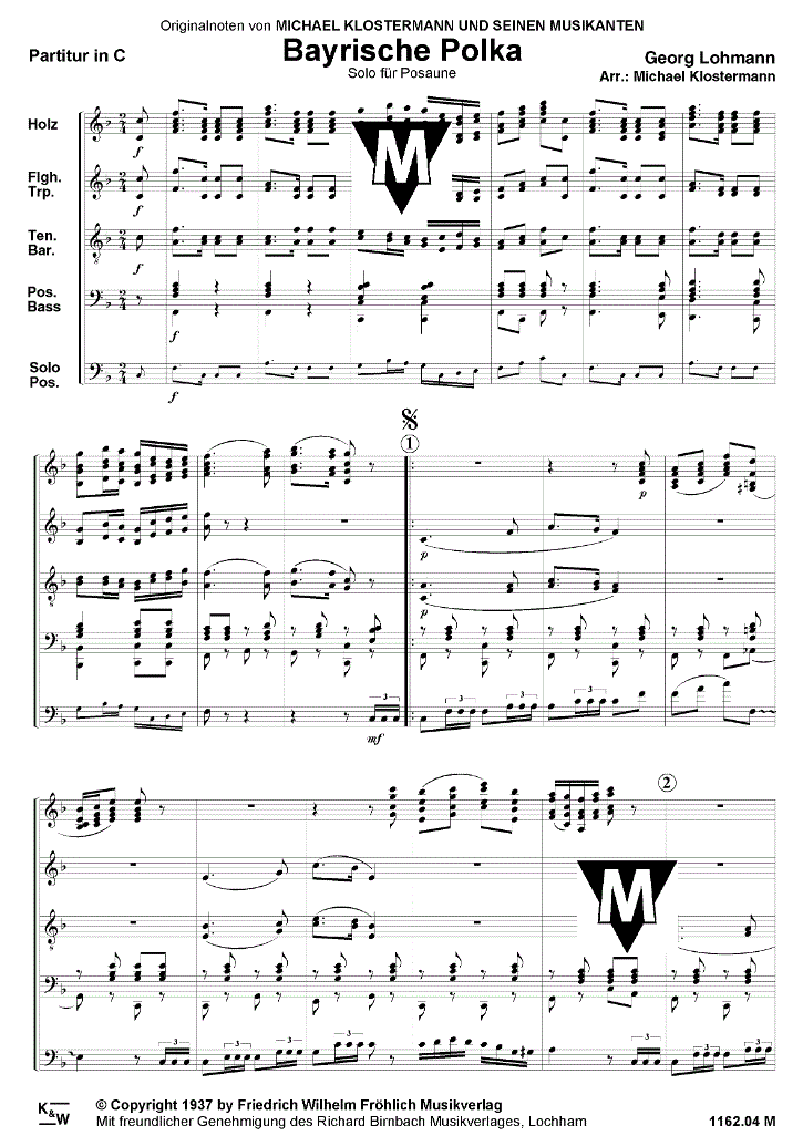 Bayrische Polka - Sample sheet music