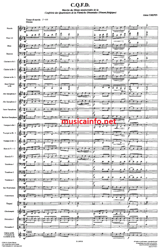 C.Q.F.D. - Sample sheet music