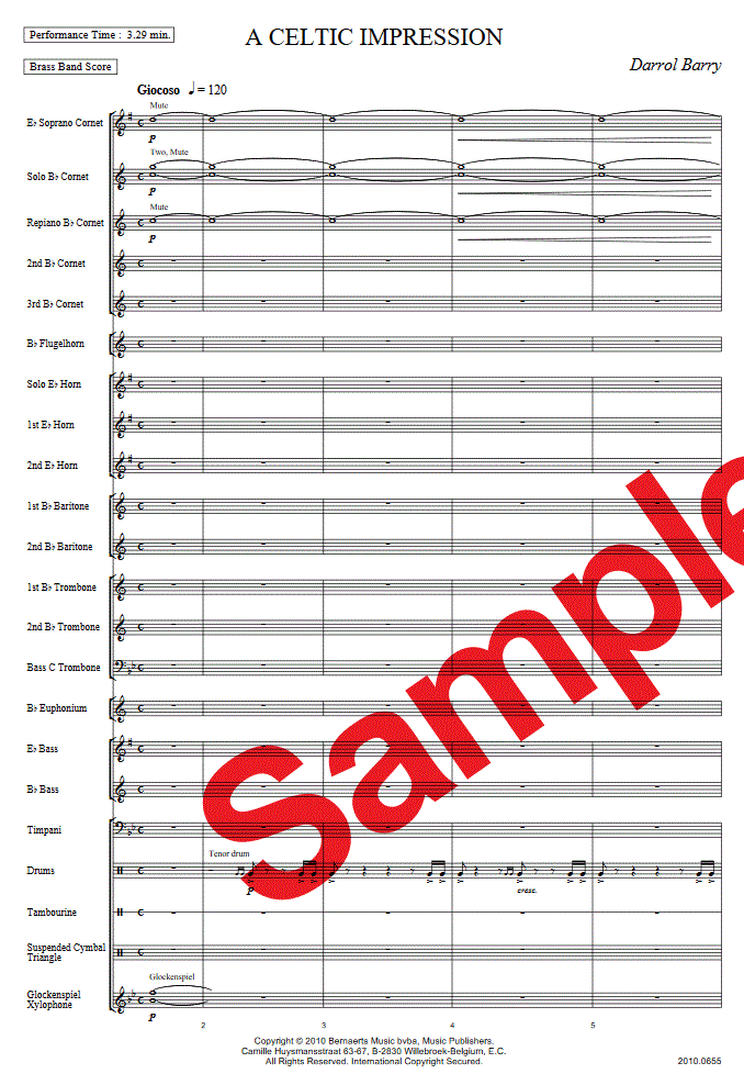 A Celtic Impression - Sample sheet music