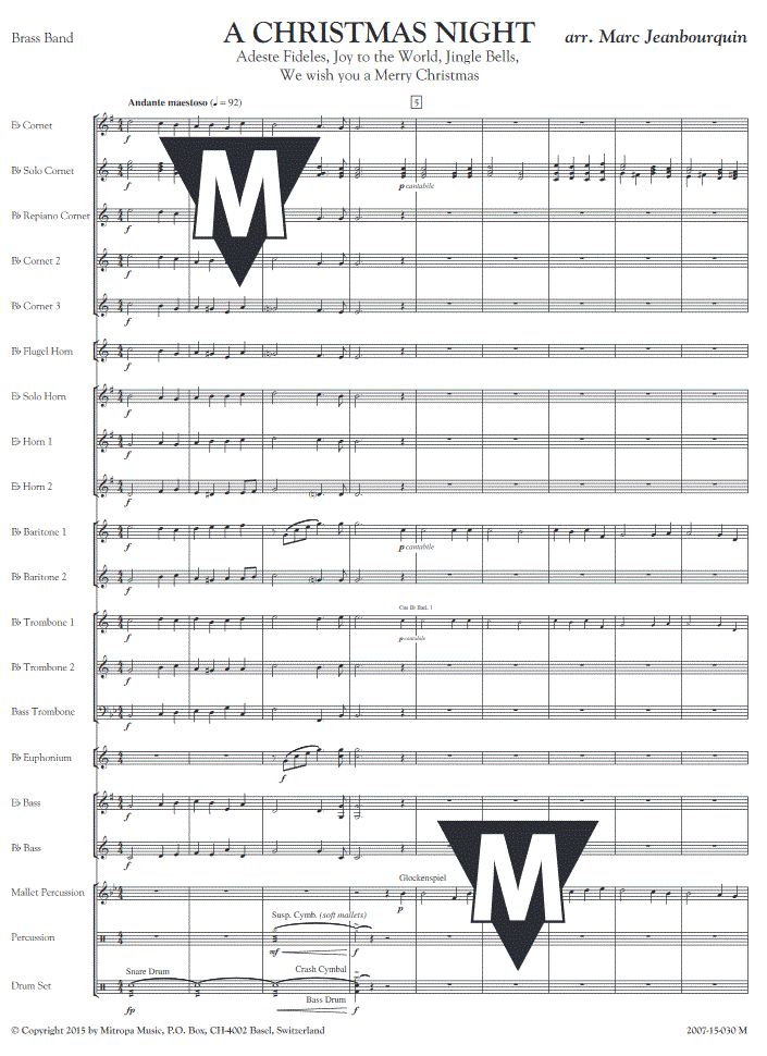 A Christmas Night - Sample sheet music