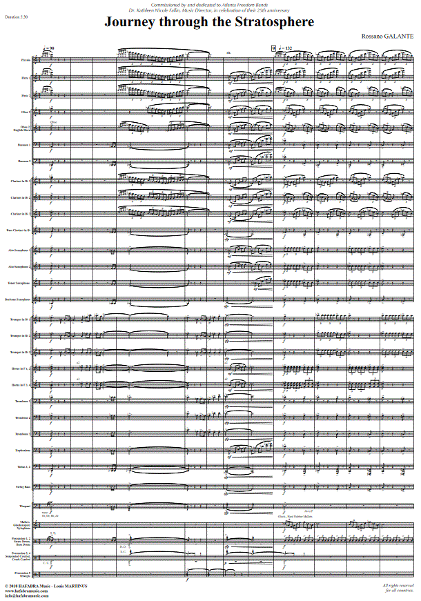 Journey through the Stratosphere - Sample sheet music