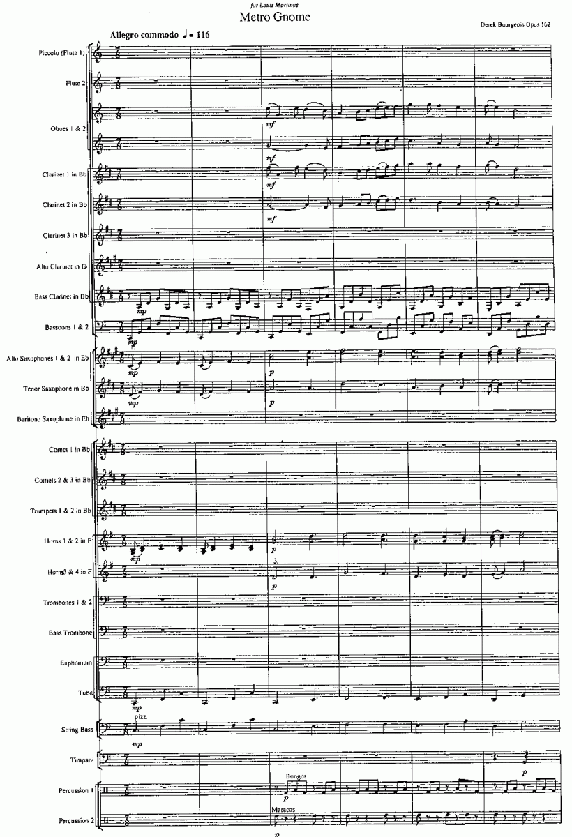 Metro Gnome - Sample sheet music