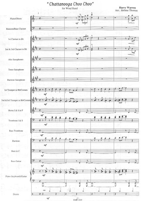 Musicainfo Net Details Chattanooga Choo Choo 98038979