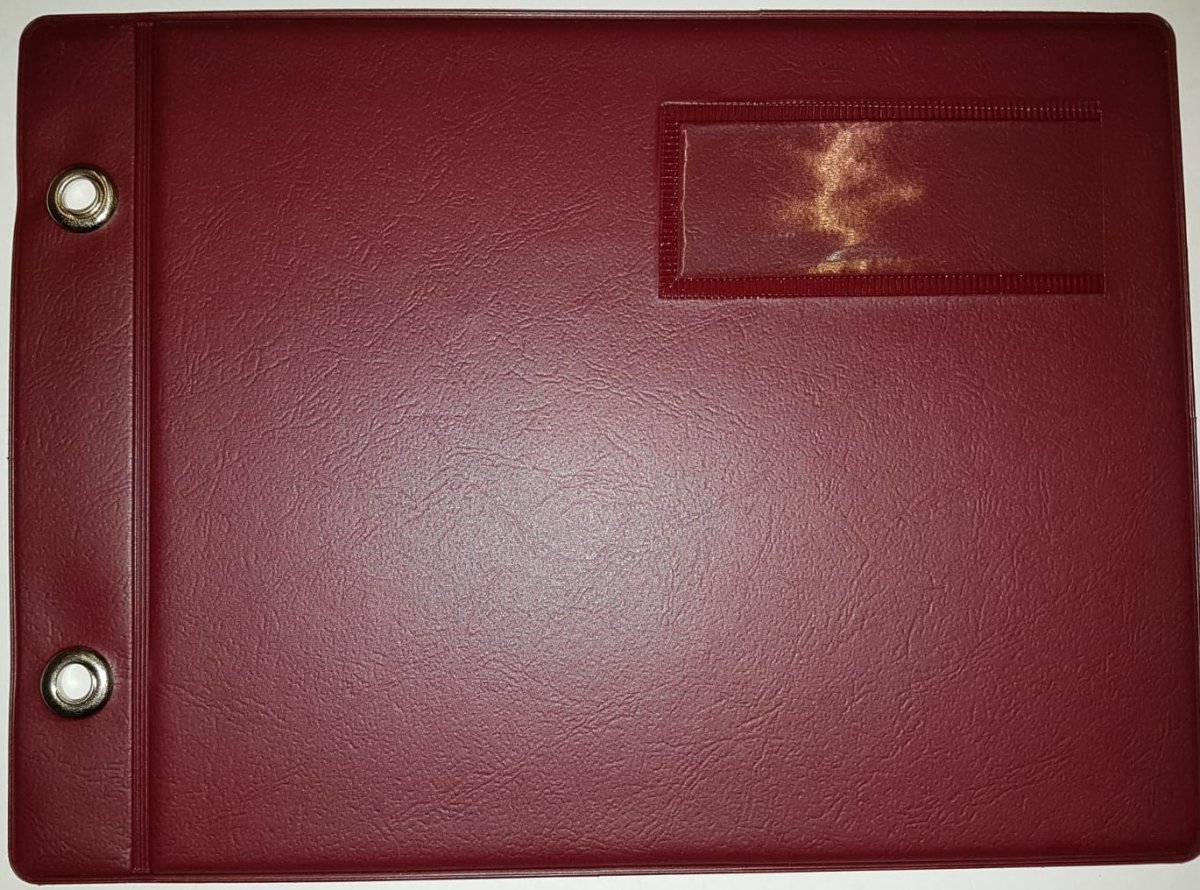 Marschbuchdeckel Normalfornat, weinrot - click here